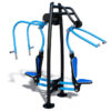 Buiten fitnesstoestel Chest Press & Pull Down Combo 3 Chest Press en Pull Down Combo. Een ideaal buitenfitness toestel voor de openbare en semi-openbare ruimtes